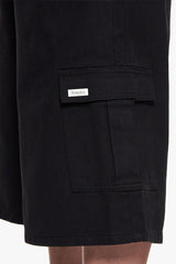 METAL PATCH UTILITY SHORTS BLACK