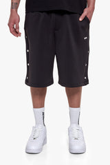 PUSH BUTTON SHORTS BLACK