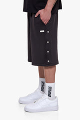 PUSH BUTTON SHORTS BLACK