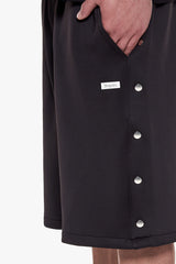 PUSH BUTTON SHORTS BLACK