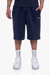 PUSH BUTTON SHORTS SPACE BLUE