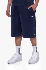 PUSH BUTTON SHORTS SPACE BLUE