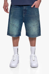 WESTERN JORTS WASHED BLUE