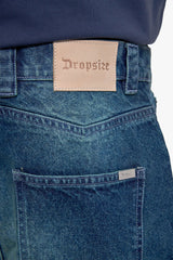 WESTERN JORTS WASHED BLUE