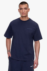 REGULAR FIT ESSENTIAL LOGO T-SHIRT SPACE BLUE