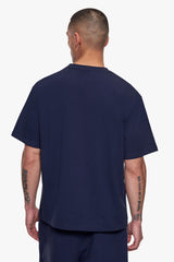 REGULAR FIT ESSENTIAL LOGO T-SHIRT SPACE BLUE