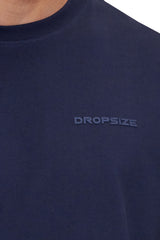 REGULAR FIT ESSENTIAL LOGO T-SHIRT SPACE BLUE