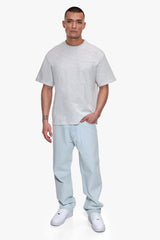 REGULAR FIT ESSENTIAL LOGO T-SHIRT GREY MELANGE