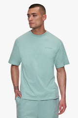 REGULAR FIT ESSENTIAL LOGO T-SHIRT HARBOR GREY