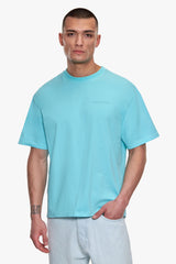 REGULAR FIT ESSENTIAL LOGO T-SHIRT TURQOUISE