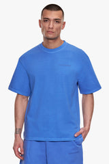 REGULAR FIT ESSENTIAL LOGO T-SHIRT WASHED LIGHT BLUE