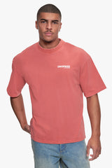 OVERSIZE STUDIO T-SHIRT WASHED RED