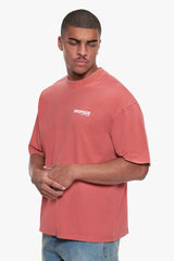 OVERSIZE STUDIO T-SHIRT WASHED RED