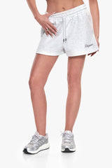 WOMEN LOGO SHORTS GREY MELANGE