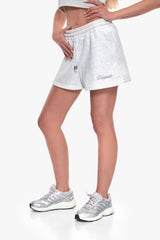 WOMEN LOGO SHORTS GREY MELANGE