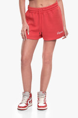 WOMEN LOGO SHORTS RED