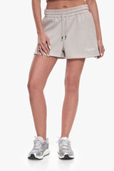 WOMEN LOGO SHORTS STONE