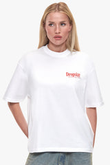 WOMEN STRAWBERRY OVERSIZE T-SHIRT WHITE