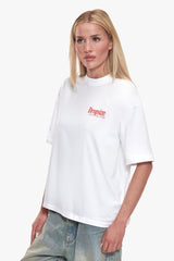 WOMEN STRAWBERRY OVERSIZE T-SHIRT WHITE