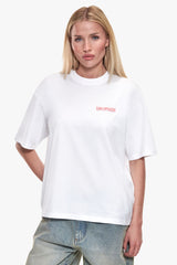 WOMEN ROSE OVERSIZE T-SHIRT WHITE
