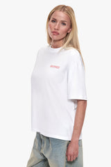 WOMEN ROSE OVERSIZE T-SHIRT WHITE