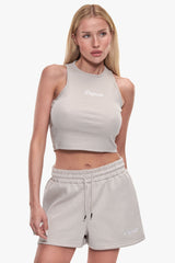 WOMEN LOGO TANK TOP STONE
