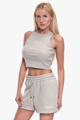 WOMEN LOGO TANK TOP STONE