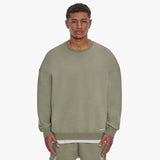 SUPER HEAVY BLANK SWEATER OLIVE