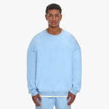 SUPER HEAVY BLANK SWEATER BABY BLUE