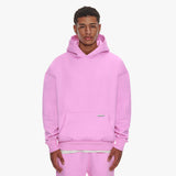 SUPER HEAVY BLANK HOODIE PINK