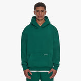 SUPER HEAVY BLANK HOODIE GREEN