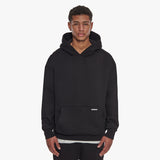 SUPER HEAVY BLANK HOODIE BLACK