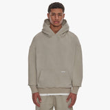 SUPER HEAVY BLANK HOODIE STONE