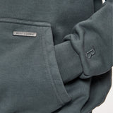 SUPER HEAVY BLANK HOODIE WASHED GREY