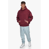 SUPER HEAVY BLANK HOODIE BURGUNDY