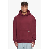 SUPER HEAVY BLANK HOODIE BURGUNDY