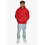 SUPER HEAVY BLANK HOODIE ADRENALINE RED