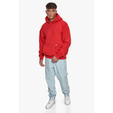SUPER HEAVY BLANK HOODIE RISK RED