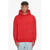 SUPER HEAVY BLANK HOODIE RISK RED