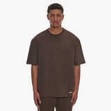 SUPER HEAVY BLANK T-SHIRT CHOCOLATE BROWN