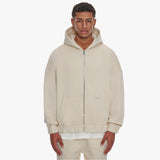 SUPER HEAVY BLANK ZIP-HOODIE COCONUT MILK