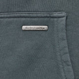 SUPER HEAVY BLANK ZIP-HOODIE WASHED GREY