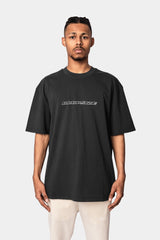 HEAVY OVERSIZE MOBILE PHONE T-SHIRT WASHED BLACK