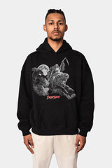 HEAVY OVERSIZE REAPER HOODIE BLACK