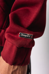 SUPER HEAVY OVERZISE BLANK ZIP-HOODIE BURGUNDY