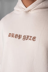 HEAVY OVERSIZE CRIME HOODIE COCONUT MILK