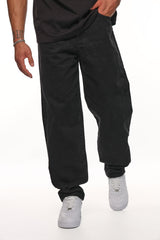 V4 LOOSE FIT JEANS BLACK