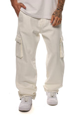 CARGO JEANS WHITE