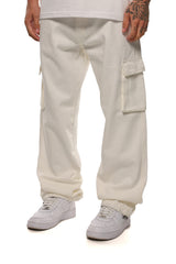 CARGO JEANS WHITE
