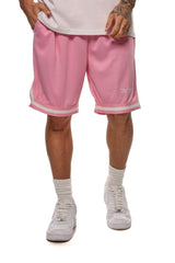 LOGO MESH SHORT ROSA